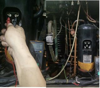 Service check refrigerant compressor air dryer